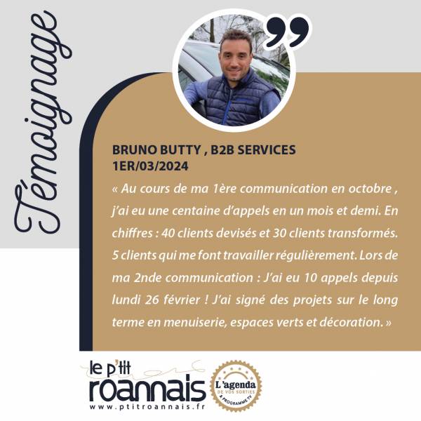 Bruno Butty , B2B Services 1er/03/2024