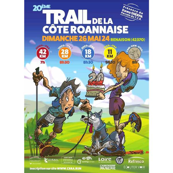 DIMANCHE 26 MAI : 20ème ÉDITION DU TRAIL DE LA CÔTE ROANNAISE